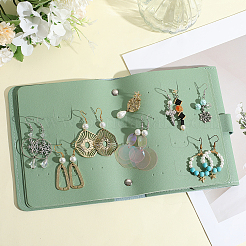 1 шт. мешочки для хранения сережек из искусственной кожи&nbsp;ABAG-CN0001-41B