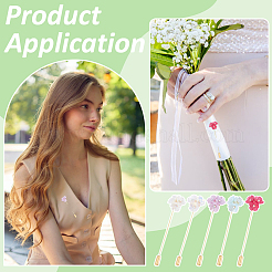 5 шт. булавки для лацкана из сплава незабудки&nbsp;JEWB-PH01277