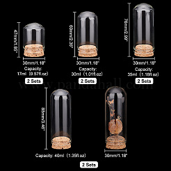 8 комплект 4-х стилевых стеклянных купольных крышек&nbsp;AJEW-PH0004-30