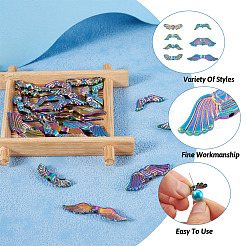 56 шт. 7 стильные бусины из сплава с покрытием FIND-CW0001-24