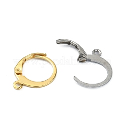 40 шт. 2-х цветная фурнитура для сережек из нержавеющей стали 304&nbsp;STAS-FS0001-24