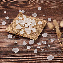 100шт 5 стиля прозрачные матовые акриловые бусины&nbsp;FACR-PJ0001-02