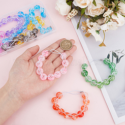 9 шт. 9-цветные эластичные шнуры и акриловые бусины для гольфа&nbsp;HJEW-DR00083