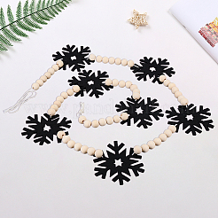 Рождественские войлочные подвесные баннеры флаги&nbsp;AJEW-WH20064-99C