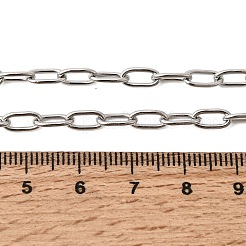 Цепочки-скрепки из нержавеющей стали 201 толщиной 4 мм&nbsp;NJEW-K302-24P