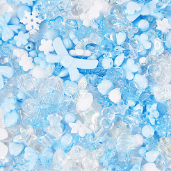 100 г прозрачных и непрозрачных акриловых бусин&nbsp;TACR-TA0001-57D