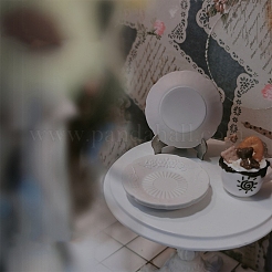 Тарелки обеденные круглые из сплава&nbsp;PW-WG8D78D-01