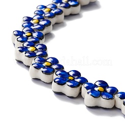 Ручной работы фарфора цветок бисер пряди&nbsp;PORC-F003-01G