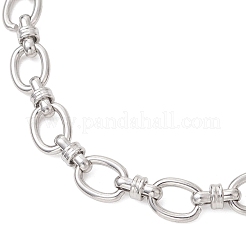 Браслеты из овальных звеньев из нержавеющей стали 304 для женщин&nbsp;BJEW-JB13208
