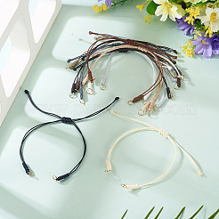 30шт 10 стиля регулируемый вощеный полиэстеровый шнур для изготовления браслета&nbsp;X1-AJEW-TAC00052