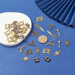 90 шт. 9 стиля подвески из сплава в тибетском стиле&nbsp;TIBEP-PH0001-20