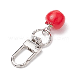 4 шт. 2 стиля подвесных украшений из смолы в виде яблока&nbsp;HJEW-JM02573