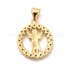 Стойки обшивки латунь микро проложить Циркон подвеску KK-K270-31G