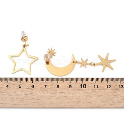 Серьги-гвоздики из нержавеющей стали 304&nbsp;EJEW-D306-04G