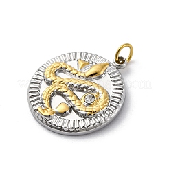 Подвески из нержавеющей стали 304 с кристаллами и стразами&nbsp;STAS-E550-24G