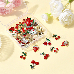 40 шт. 20 подвески из сплава клубники и вишни&nbsp;FIND-SC0019-92