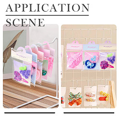 100 шт. прямоугольные градиентные цветные бумажные заколки для волос с демонстрационными карточками&nbsp;CDIS-TA0001-32