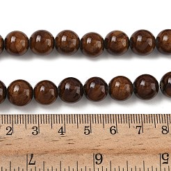 Естественно Mashan нефрита круглые бусины нити&nbsp;G-D263-10mm-XS14-01