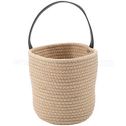 Плетеные хлопковые корзины для хранения&nbsp;AJEW-WH20054-010B
