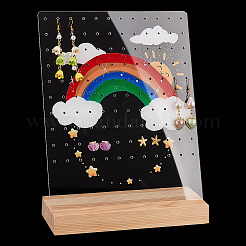 Прозрачные акриловые стойки для серег&nbsp;EDIS-WH0035-13