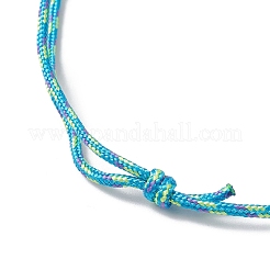 6 шт. 6-х цветный регулируемый шнур из полиэстера и спандекса для изготовления ожерелья&nbsp;NJEW-JN05362