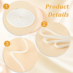 Плоские атласные ленты длиной 2 м.&nbsp;LS-OCOR-WH0078-86B