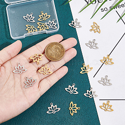 20 шт. подвески из нержавеющей стали 201 двух цветов&nbsp;STAS-UN0048-74