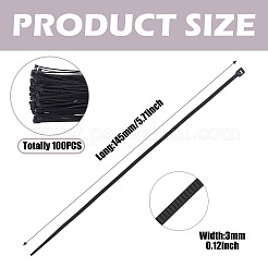 100шт нейлоновые кабельные стяжки&nbsp;TOOL-TA0001-14E-03