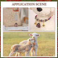 Подвески в виде железных колокольчиков в тибетском стиле&nbsp;LS-FIND-WH0034-22R