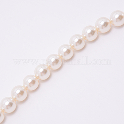 Ручки для мешков с круглыми бусинами из белого акрила&nbsp;FIND-TAC0006-24H-02