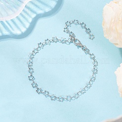 Латунные браслеты-цепочки со звездами&nbsp;BJEW-JB12643