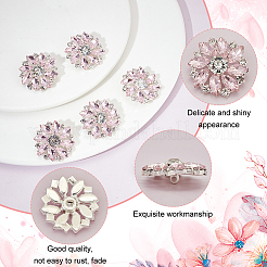 6 шт. латунные пуговицы с 1 отверстиями на ножке&nbsp;BUTT-FG0001-15A