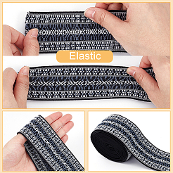 2.5 ярд полиэстеровых жаккардовых лент в этническом стиле&nbsp;SRIB-BC0001-36B