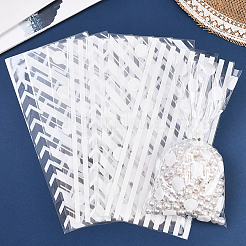 100 шт. 4-х видов прямоугольных пластиковых пакетиков для конфет&nbsp;ABAG-WH20013-19C