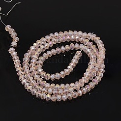 Стеклянные бусины с гальваническим покрытием &nbsp;EGLA-D020-4x3mm-69