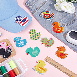 12 шт. 12-цветная полиэстеровая ткань с компьютерной вышивкой&nbsp;DIY-WH0890-26