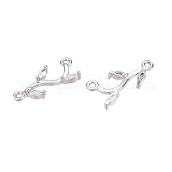 Латунные прозрачные кубические циркониевые ответвления соединители&nbsp;KK-S359-156P-RS