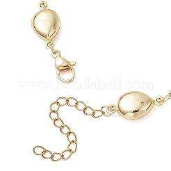 Браслеты-цепочки из нержавеющей стали 304 в форме капли для женщин&nbsp;BJEW-JB13427