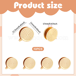 10 шт. серьги-манжеты Vortex из нержавеющей стали 304&nbsp;EJEW-UN0002-76G