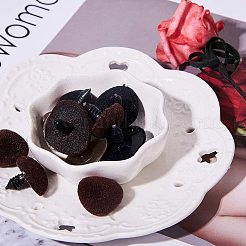 Флокированные пластиковые кабошоны для поделок своими руками&nbsp;DIY-PH0074-77