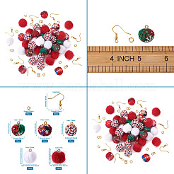 Наборы для изготовления сережек в рождественском стиле своими руками&nbsp;DIY-TA0008-88