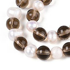 Прозрачные стеклянные бусины&nbsp;PEAR-N019-07