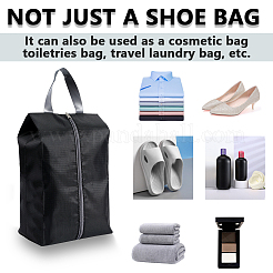 4 шт. прямоугольные водонепроницаемые сумки для хранения обуви из полиэфирной ткани на молнии с ручкой из искусственной кожи&nbsp;ABAG-GF0001-31