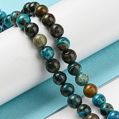 Природные хризоколлу бисер нитей&nbsp;G-P503-10MM-05