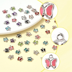 45шт 9 цвета стеклянные подвески&nbsp;KK-FS0001-67