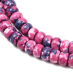 Нити окрашенных синтетических бусин из речного камня&nbsp;G-Z105-C01-01A