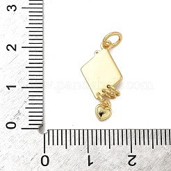 Латунь эмаль подвески&nbsp;KK-C110-02G