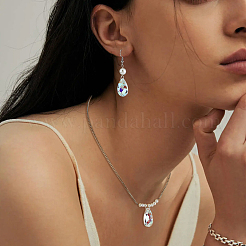 50 шт. стеклянные граненые бусины-капли&nbsp;FIND-FH0016-62