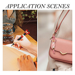 7 шт. 7-х цветные непрозрачные акриловые бусины и бант из сплава&nbsp;SACR-TA0001-52