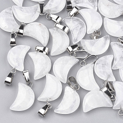 Лунные подвески из натурального кварца&nbsp;G-Q369-04